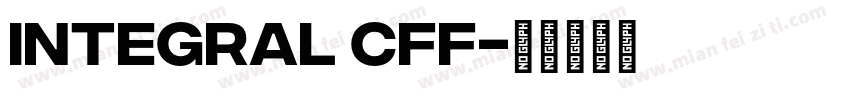 Integral CFF字体转换
